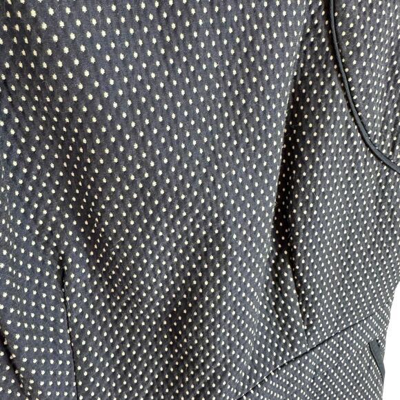 J. Crew NWOT Navy Blue White Polka Dot Sleeveless Knee Length Dress Size 4 - Picture 4 of 10